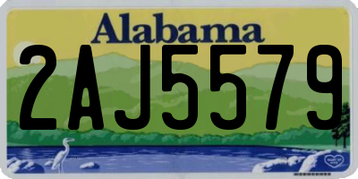 AL license plate 2AJ5579