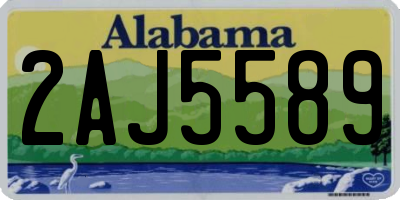 AL license plate 2AJ5589