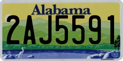 AL license plate 2AJ5591