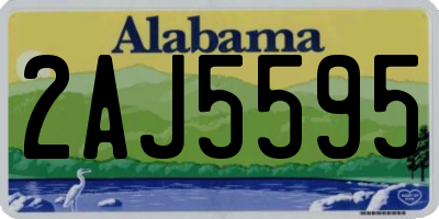 AL license plate 2AJ5595