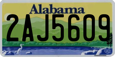 AL license plate 2AJ5609