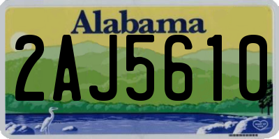 AL license plate 2AJ5610