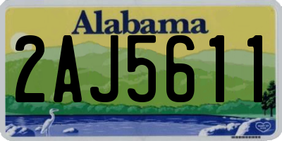 AL license plate 2AJ5611