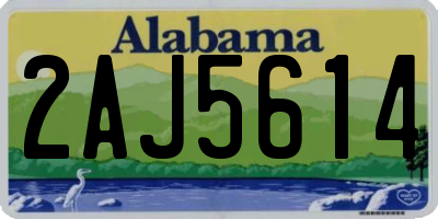 AL license plate 2AJ5614