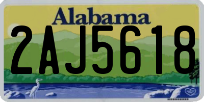 AL license plate 2AJ5618