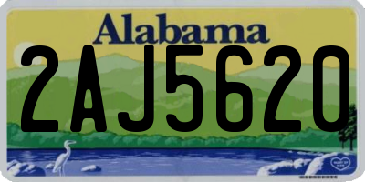 AL license plate 2AJ5620