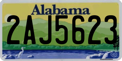 AL license plate 2AJ5623
