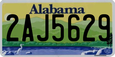 AL license plate 2AJ5629