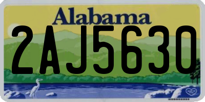 AL license plate 2AJ5630