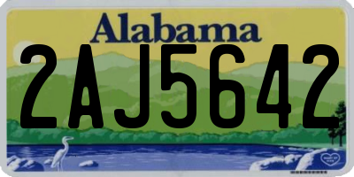 AL license plate 2AJ5642