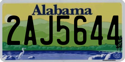 AL license plate 2AJ5644
