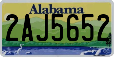 AL license plate 2AJ5652