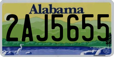 AL license plate 2AJ5655