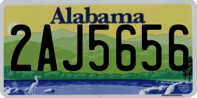 AL license plate 2AJ5656