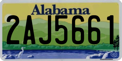 AL license plate 2AJ5661