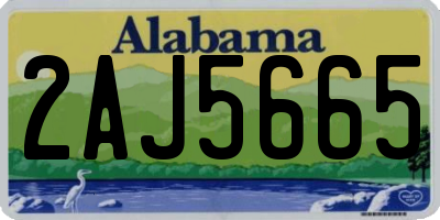 AL license plate 2AJ5665