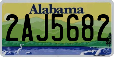AL license plate 2AJ5682