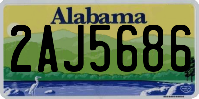 AL license plate 2AJ5686