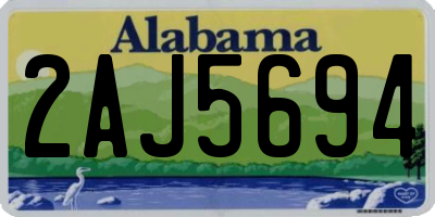 AL license plate 2AJ5694