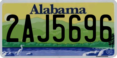 AL license plate 2AJ5696