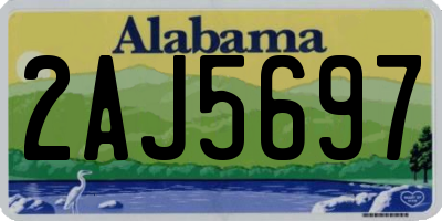 AL license plate 2AJ5697