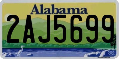AL license plate 2AJ5699