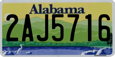 AL license plate 2AJ5716