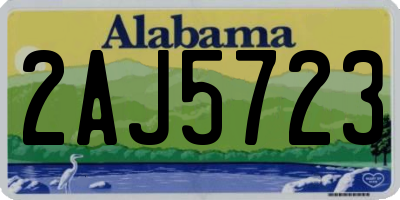 AL license plate 2AJ5723