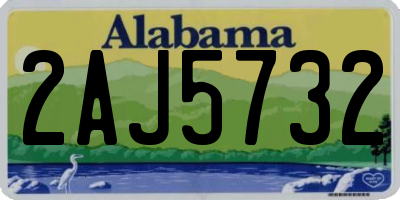 AL license plate 2AJ5732