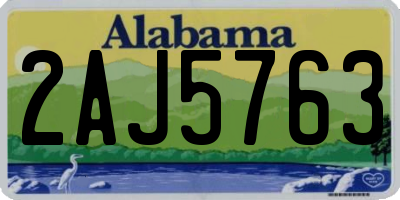 AL license plate 2AJ5763