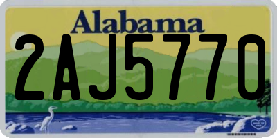 AL license plate 2AJ5770