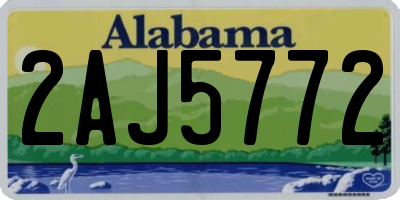 AL license plate 2AJ5772