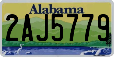 AL license plate 2AJ5779