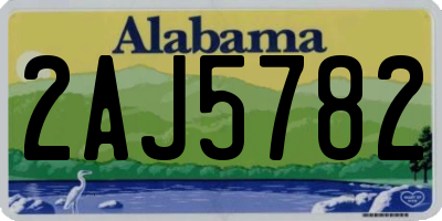 AL license plate 2AJ5782