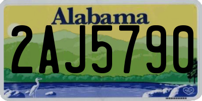 AL license plate 2AJ5790