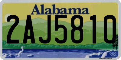 AL license plate 2AJ5810