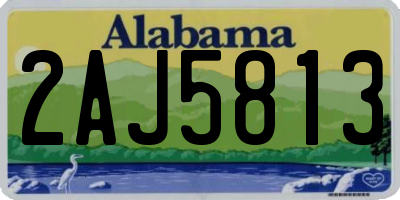 AL license plate 2AJ5813