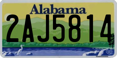 AL license plate 2AJ5814
