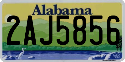 AL license plate 2AJ5856