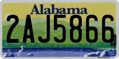 AL license plate 2AJ5866