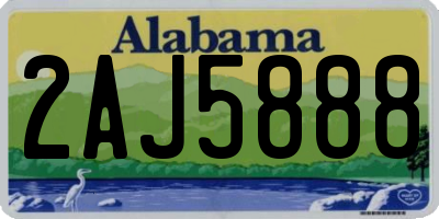 AL license plate 2AJ5888