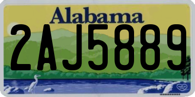 AL license plate 2AJ5889