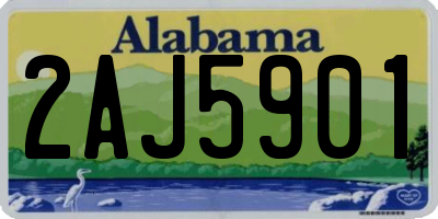 AL license plate 2AJ5901