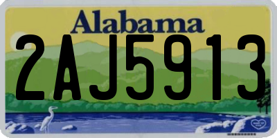 AL license plate 2AJ5913