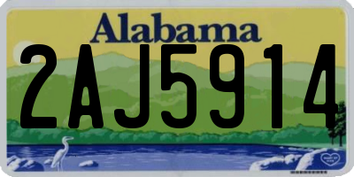 AL license plate 2AJ5914