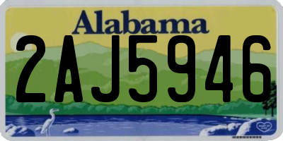 AL license plate 2AJ5946