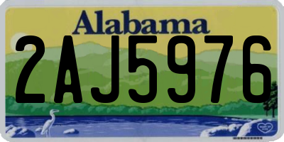 AL license plate 2AJ5976