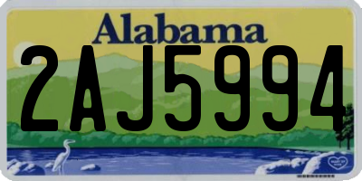AL license plate 2AJ5994