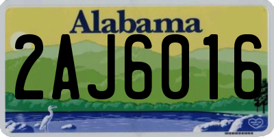 AL license plate 2AJ6016