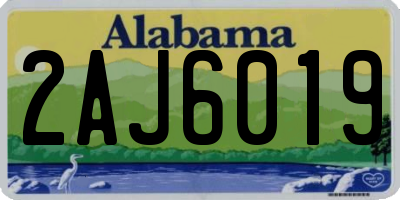 AL license plate 2AJ6019